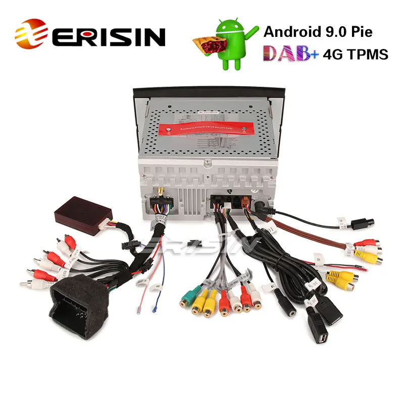 Erisin ES7738A " Android 9,0 Автомобильный DVD стерео DAB+ 4G gps навигация для Audi A4 S4 RS4 SEAT EXEO