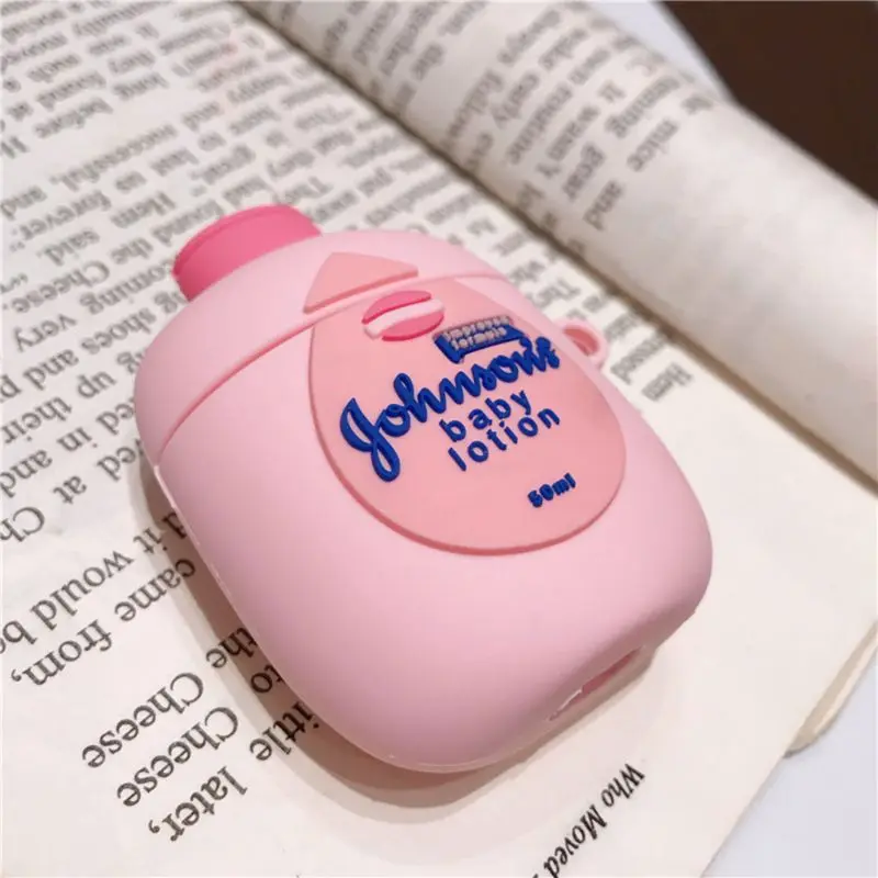 Чехол для AirPods с мультяшным лосьоном для тела, защитный чехол для Airpods 12