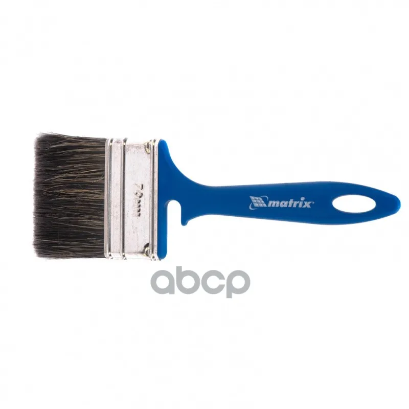 Кисть Флейцевая Для Водных Красок 70x12 Мм Смешанная Щетина Пластиковая Рукоятка//