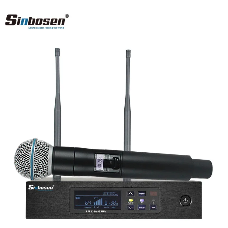 Sinbosen Q-D4 640-660Mhz УВЧ профессиональный беспроводной микрофон для крупных мероприятий