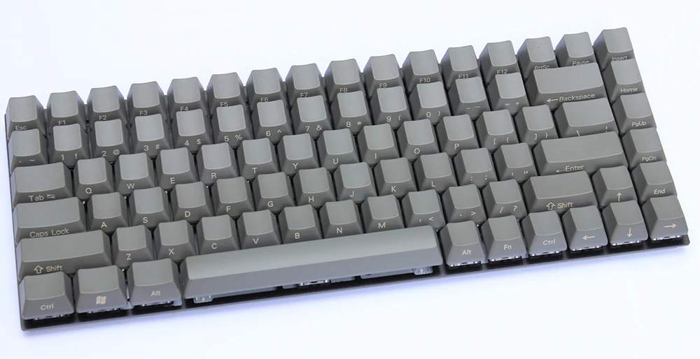 OEM серые колпачки для ключей толстые PBT ANSI iso макет верхняя печать боковая пустая