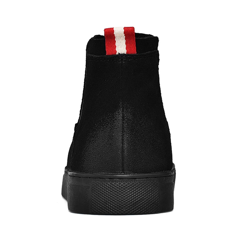Winter Mens Ankle Flat Fashion Cow Suede Chelsea Boots Men New Designer Black Botas Botines Bottes Homme Bottine men chelsea boots