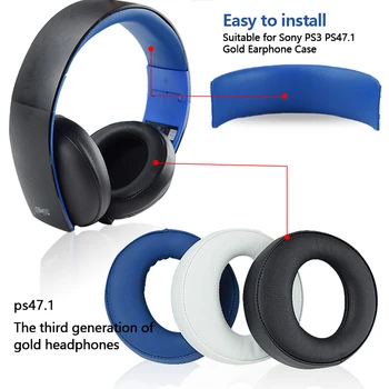 

2pcs Original Black Ear Pad Cushion Earmuff Earpads For Sony Gold Wireless Ps3 Ps4 7.1 Virtual Surround Headset Cechya-0083