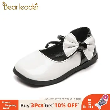 

Bear Leader 2020 New Children Autumn Fashion Style Shoes Solid Bow-knot Cute Princess Shoes for Kids Girls Baby Girls PU Shoes