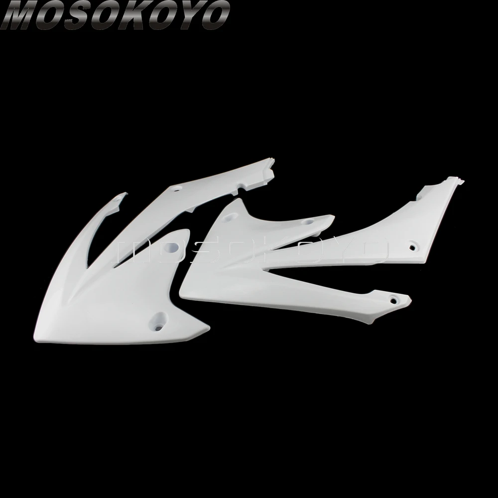 2 шт эндуро мотоциклетная Передняя боковая крышка защита для Honda CRF450R 2009-2012 CRF250R 2010-2013 белая эмаль топливного бака