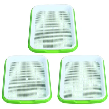 

Seed Sprouter Tray, Seed Germination Tray BPA Free Nursery Tray for Seedling Planting Great for for Garden Home (3)