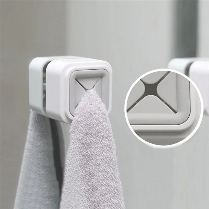 

Waterproof Towel Holder Sucker Wall Window Bathroom Convenient Kitchen Storage Hooks Washing Cloth Hanger Rack Home Organizer