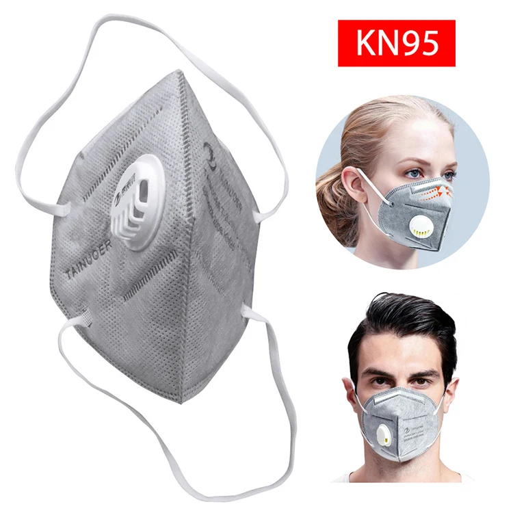 

6Layer 95% Filterability Kn95 Mask With Breathing Valve Equivalent To FFP2 Dust Masks Close to FFP3 Face Mask Protection