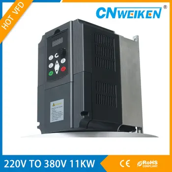 

Boost frequency Inverter 11KW Frequency Converter 1P 220V to 3P Output CNC Spindle motor speed Control VFD Converter