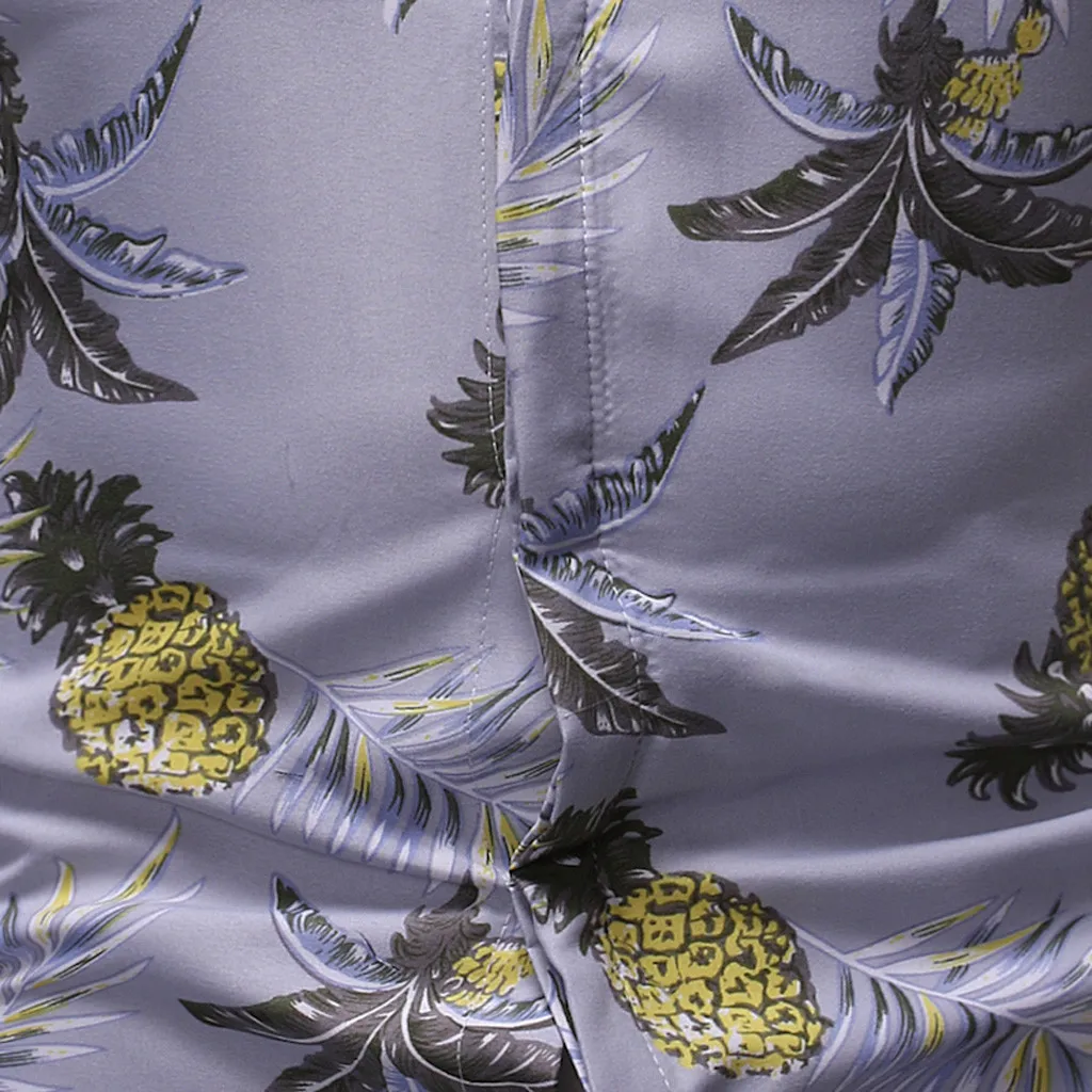 Camisas hombre, мужские рубашки, летняя мода, Бизнес Стиль, досуг, печать, короткий рукав, рубашка, топ, блузка, гавайская рубашка