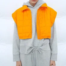 

Dresses for Women 2021 New Winter Chaoren Women's Vest Loose Sleeveless Stand Collar Cotton Vest Sleeveless Jacket Women Clothes