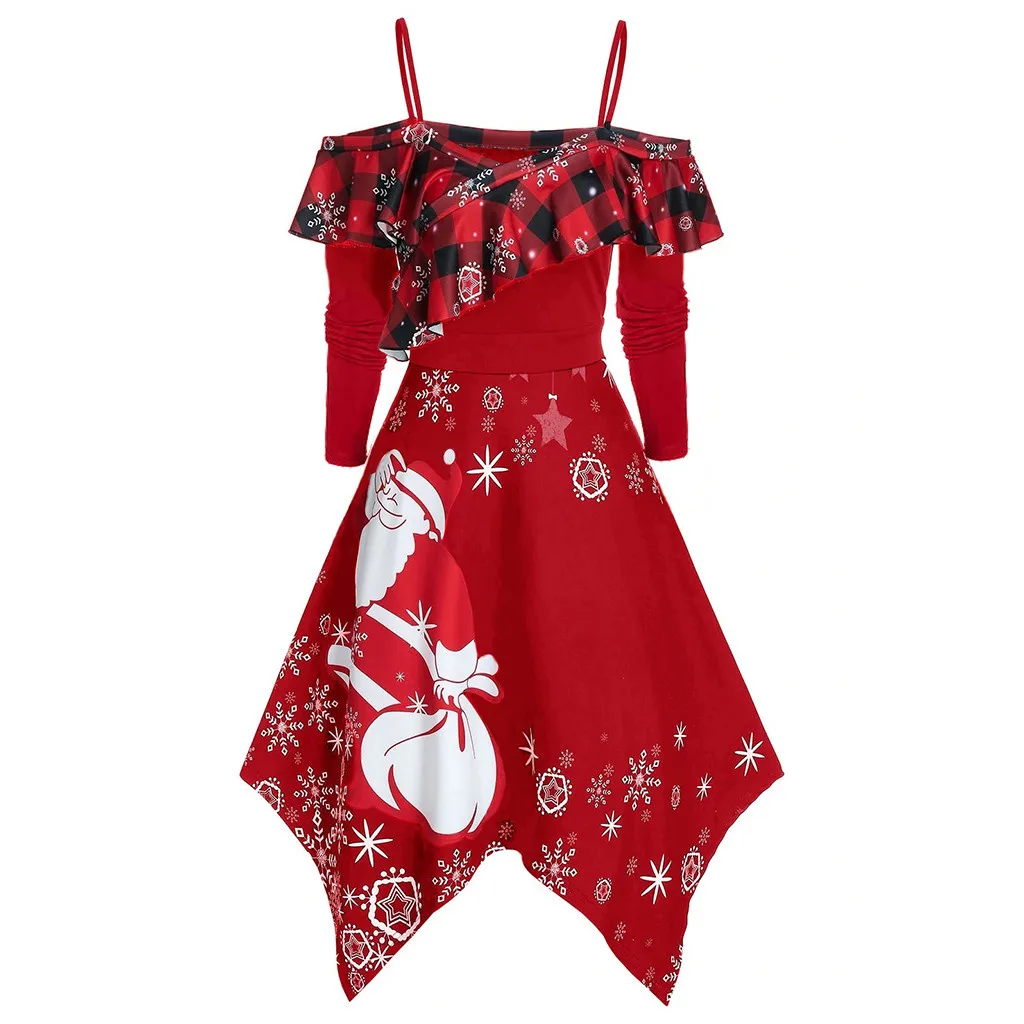 christmas long sleeve dress