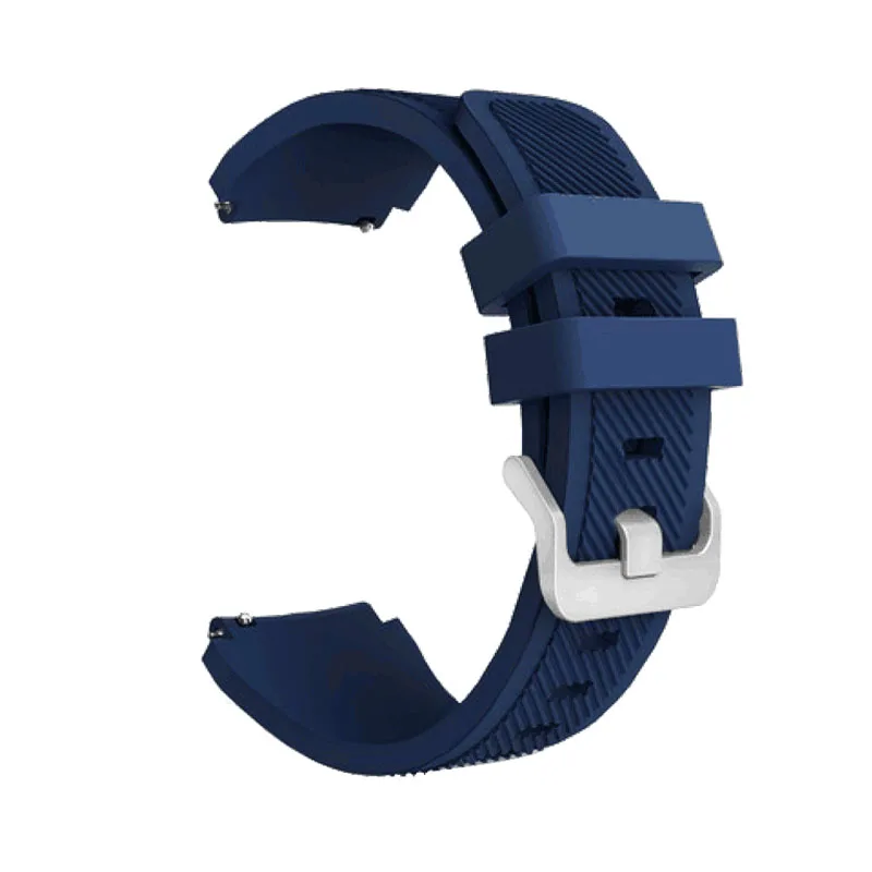 Dark blue Ремешок для часов samsung galaxy Watch 46 мм спортивный сменный Браслет ремешок для часов 22 мм для gear S3 Frontier/Classic TicWatch Pro GT2 - Цвет ремешка: Dark blue