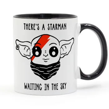 

There’s A Starman Waiting In The Sky Bowie Coffee Mug Ceramic Cup Gifts 11oz