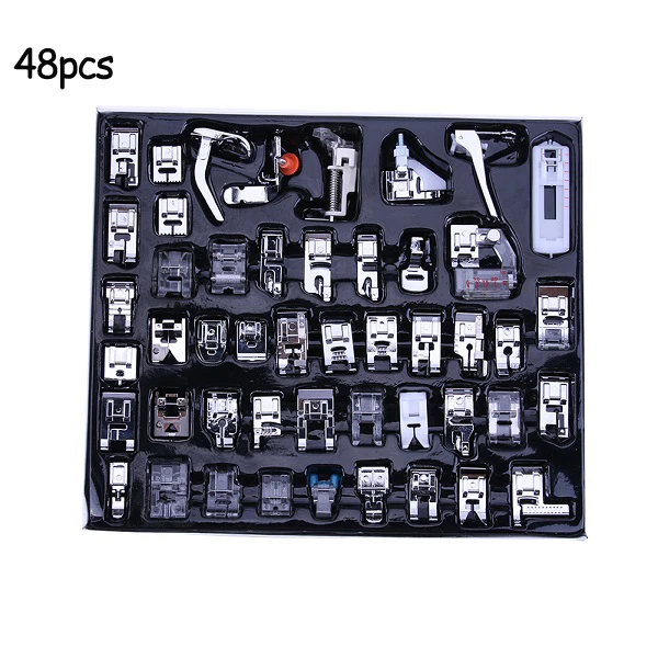 48pcs 42/48/52 шт. Home/отечественных Вышивание машины Средства ухода за кожей стоп лапки Вышивание машина ног Вышивание Аксессуары Наборы для брат Певица Janome - Цвет: 48pcs