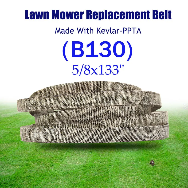 

Make With Kevlar Lawn Mower Belt High Resistance Triangle Belt 5/8x133" B130 For B/obcat 128003 For P/redator Pro with 61" deck