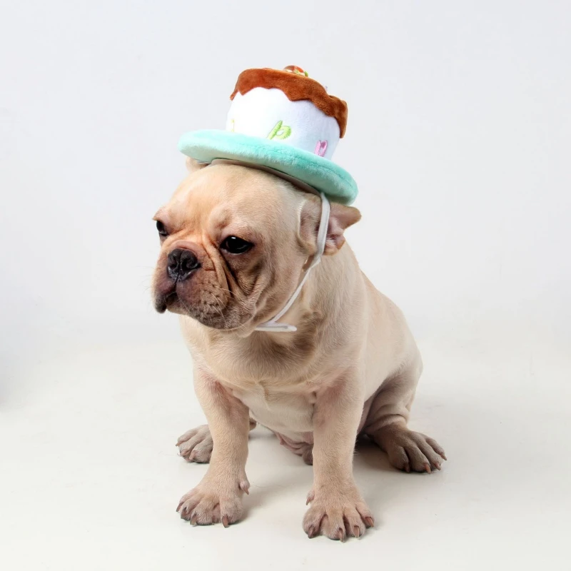 

Cute Pets Dog Cats Birthday Caps Adjustable Corduroy Colorful Candles Small/Medium Dog Hat Puppy Cats Cosplay Costume Headwear 1