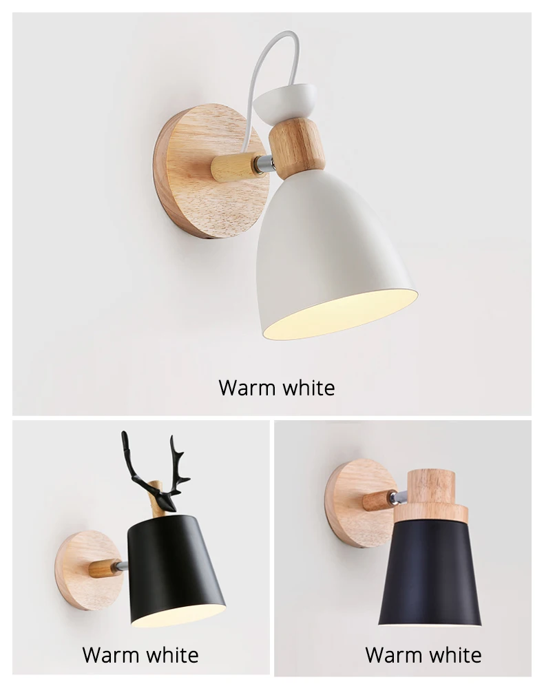 White Black Wall Lamps Led for Living Room Bedside Corridor Foyer Creative Europe Minimalist Indoor Lighting Home Decoration wall sconces for living room