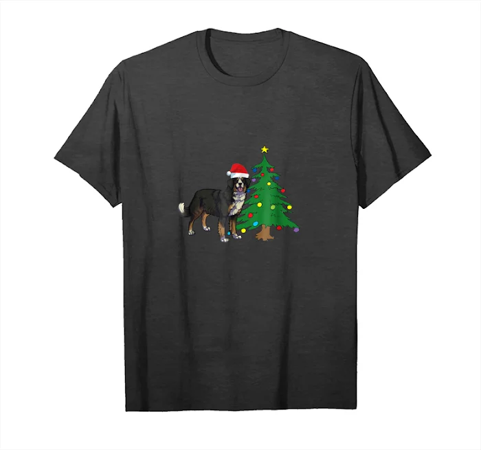 Order Bernese Mountain Dog Family Matching Christmas Tshirt Unisex T-Shirt | Мужская одежда