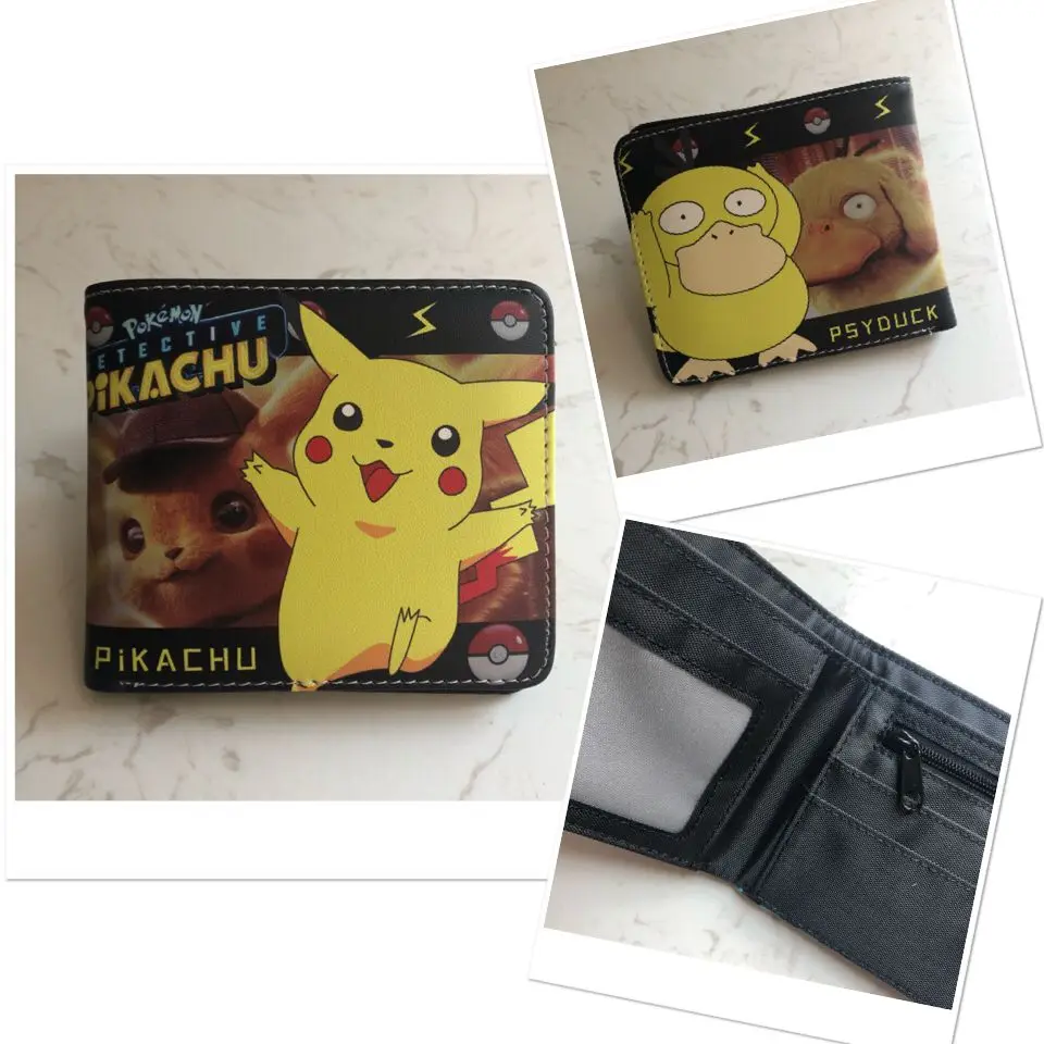 Pikachu Аниме Мстители Dragon Ball Death Note Тоторо Пикачу Fortnight Сказочный хвост BTS подарки полный цвет кошелек плюшевый Кошелек - Цвет: Pikachu