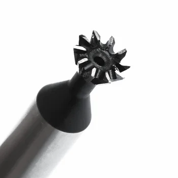 

10mm 60 Degree 6 Flute High Speed Steel Dovetail Cutter End Mill Router Bit 1pc