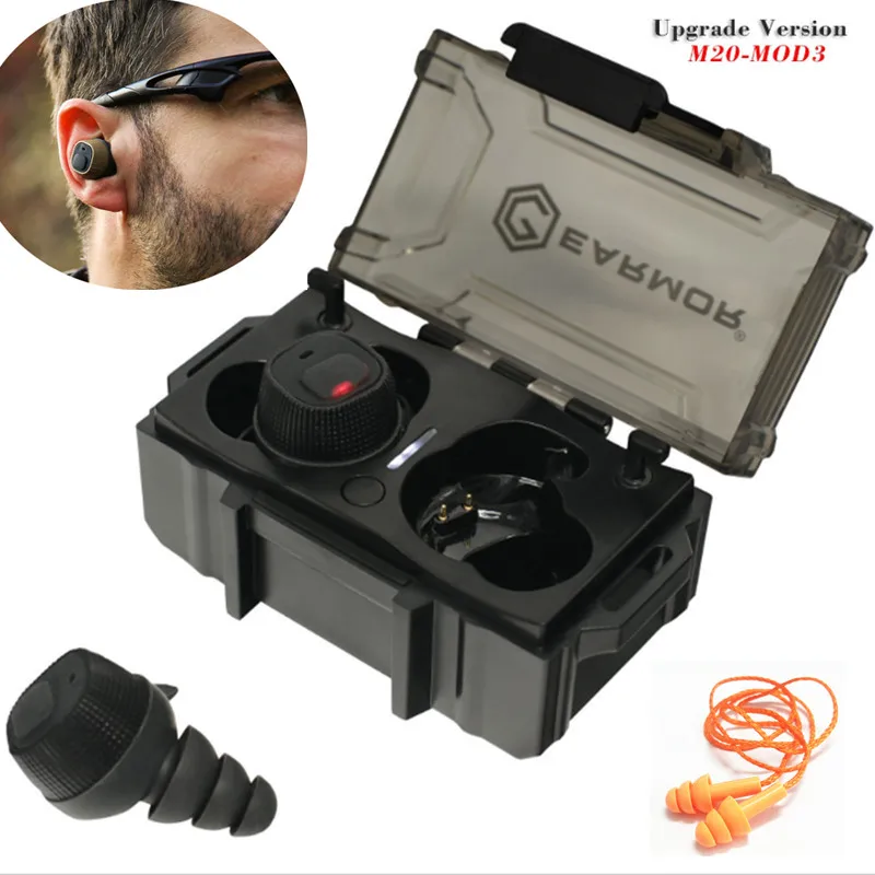 EARMOR M20 MOD3 Electronic Earplugs Headset Anti Noise Ear Plug Canceling for Hunting Silicone Earmuffs Shooting NRR22db | Инструменты
