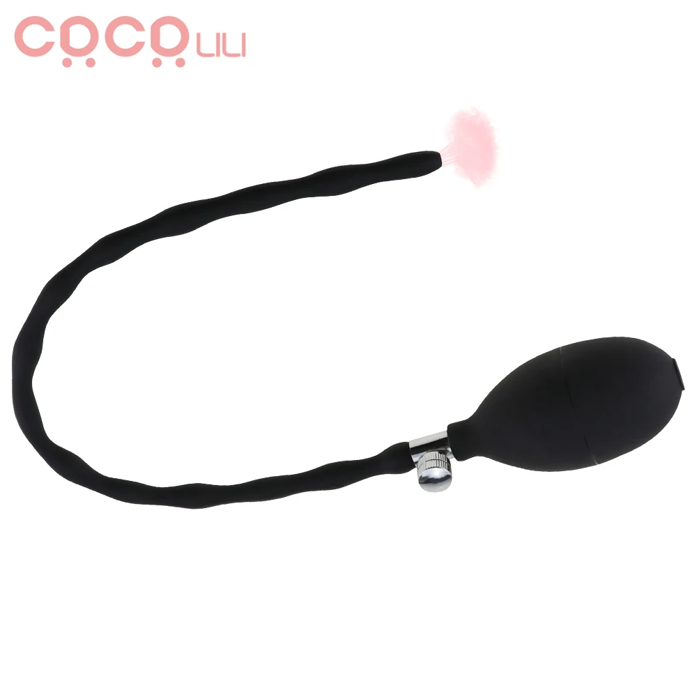 Inflatable Urethra Catheter Tube Male Penis Plug Urethra Block Horse Eye Stimulation Rod Urethral Sound Dilator Sex Toy for Man