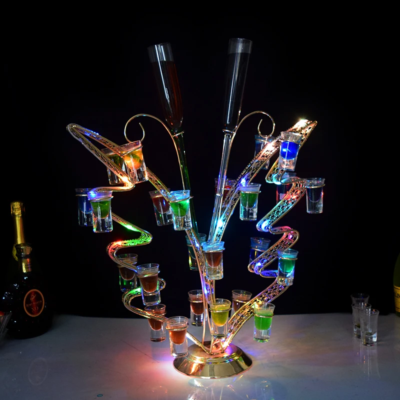Led бар бокал для коктейлей держатель KTV подстаканник для зарядки Красочные Креативные мигающие световые чашки Винный Стеллаж вертикальный стеллаж для вина стойки