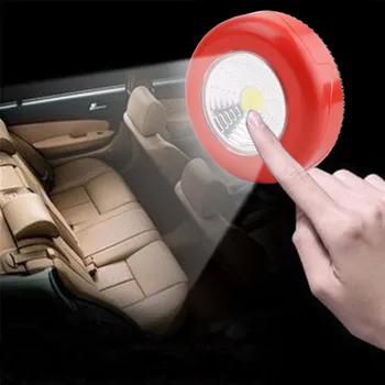 

NEW COB Night Light Home Kitchen Under Cabinet Closet Push Stick On Lamp Home Decorative Useful Practical Led Lights CD