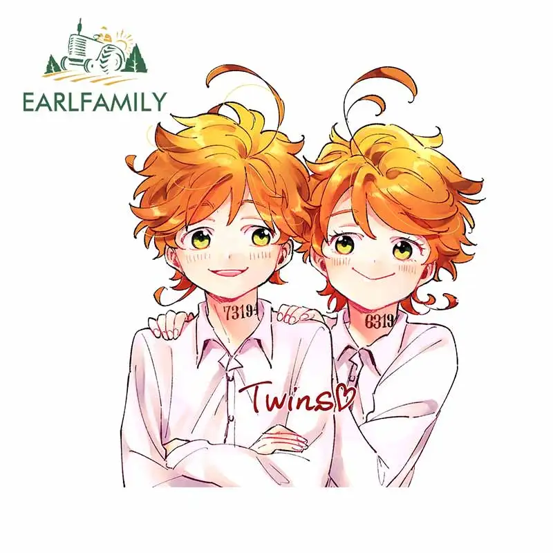 EARLFAMILY 13cm x 11.3cm For Twins Graffiti Car Sticker Accessories Decal Waterproof 3D Personality Creative Decoration | Автомобили и