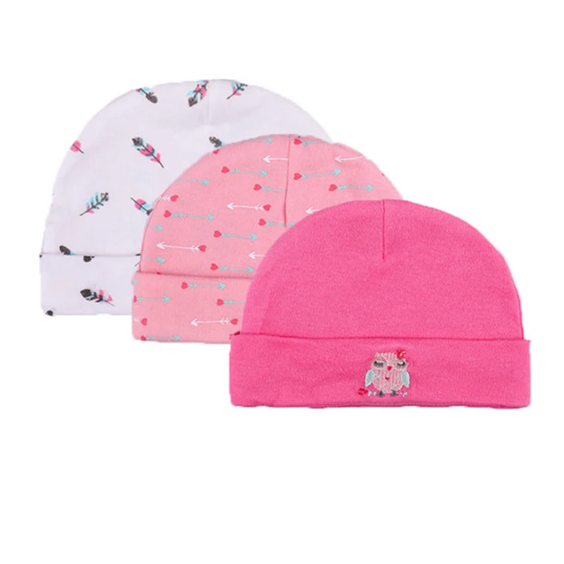 Unisex Hot Sale Baby Caps 3-pack for Boys Girls Newborn Boy Hats Infant 0-3 Months | Детская одежда и обувь