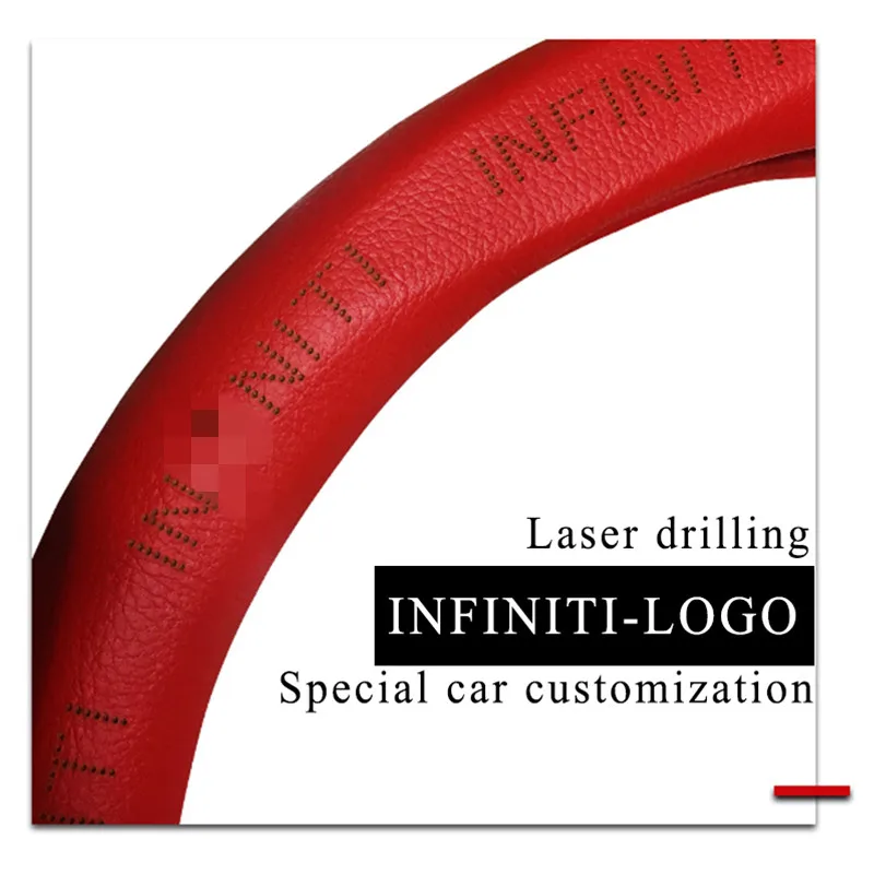 Мань FenT углеродного волокна Кожаный чехол рулевого колеса автомобиля для Infiniti Q30 Q50 FX35 QX50 QX56 QX60 QX70 FX G25 G37