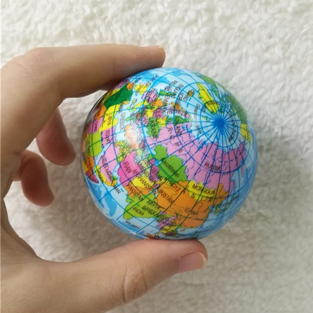 Stress Relief World Map children's toys developing Ball Palm Earth