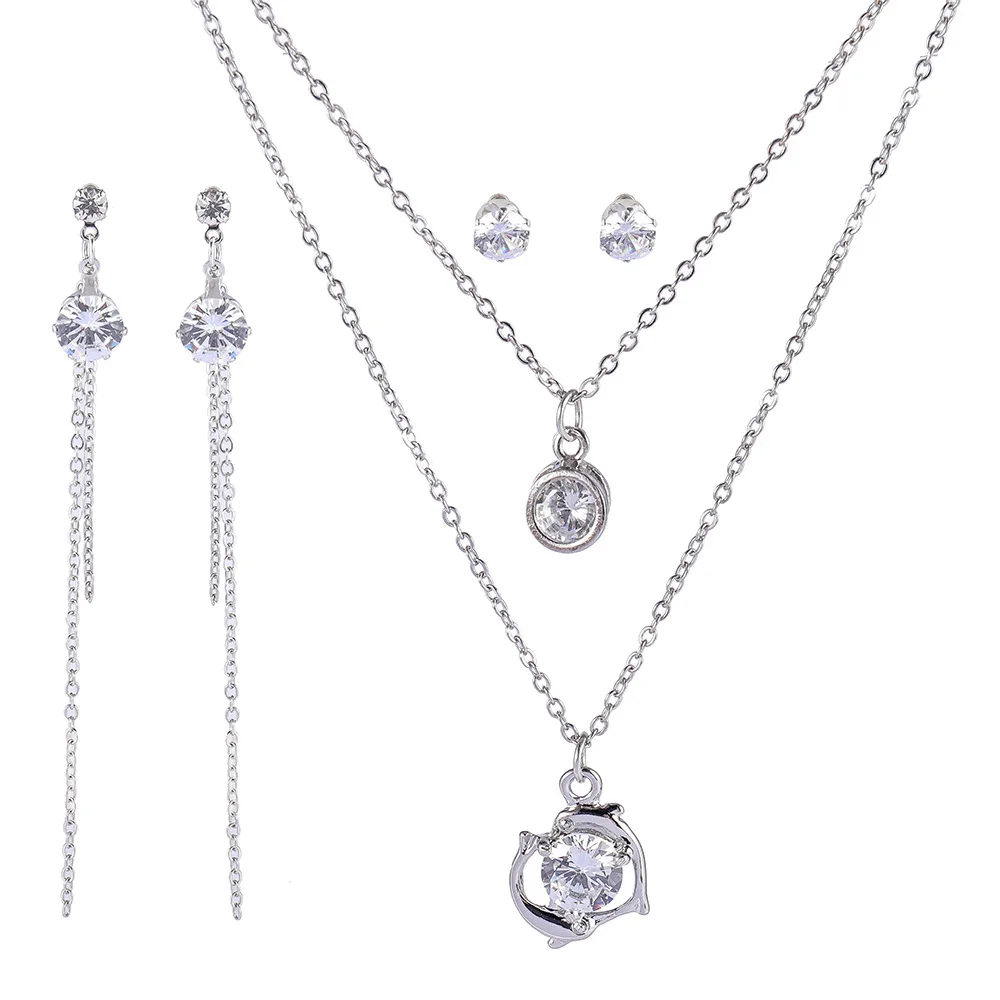 

New Style Female Cool Simple Geometry Modeling Accessories Alloy Zircon Environmentally Friendly Maintains Color Accessories