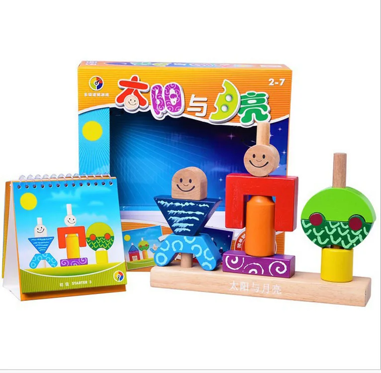 

Hot Sales Xiaoguaidan Sun And Moon Wooden Children Training Logic Reasoning Intelligence Assembled Toys 0
