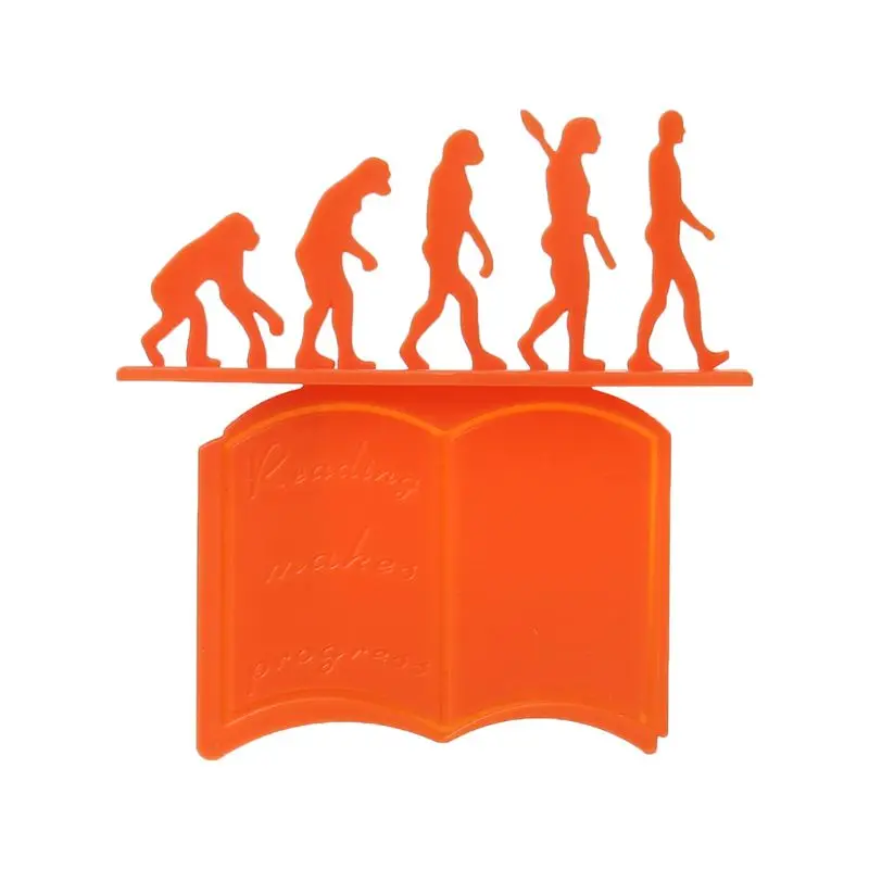 Creative Theory of Evolution Bookmark 3D Silicone Reading Book Holder Stationery