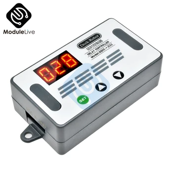 

DC 12V Dual MOS LED Digital Time Delay Relay High Level Trigger Cycle Timer Delay Switch Timing Control Time Relay with Buzzer