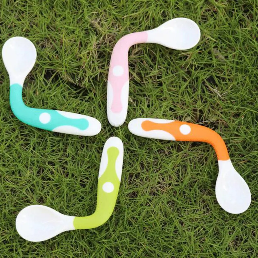 Ложка для кормления новорожденного ребенка пластиковая тренировочная рисовая