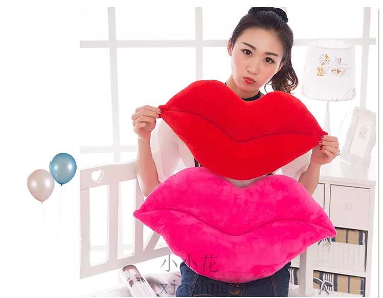 Creative Lips Pillow Plush Toys Lip Red Cushion Lumbar Support Pillow Wedding Girl'S Gift