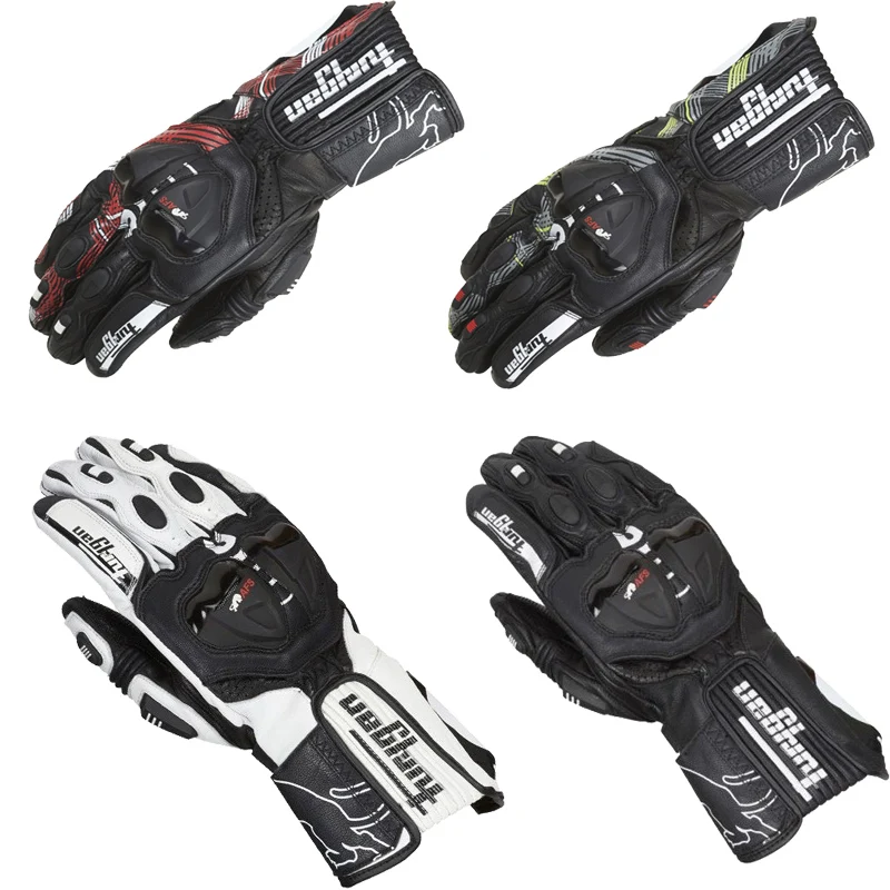Furygan Long Motorcycle Gloves Leather CE Certified