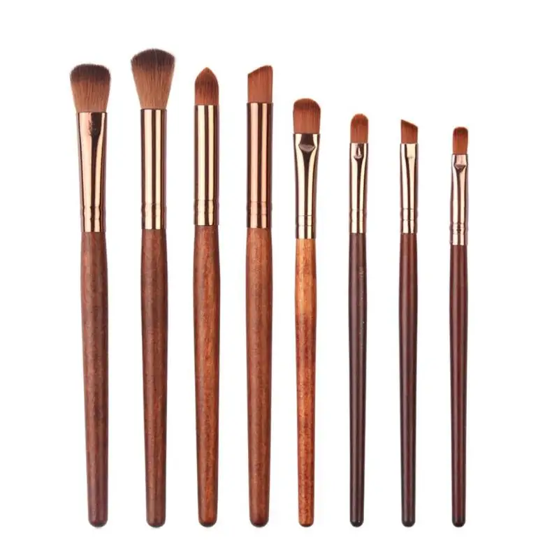 8pcs 10 шт. Мрамор косметическая пудра основа, тени для век, губы набор кистей для макияжа - Handle Color: 8pcs