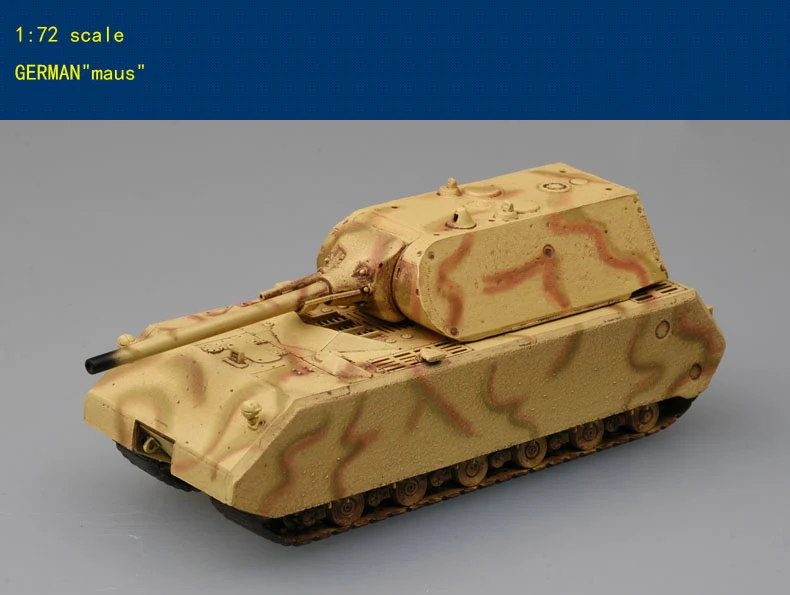 

German Army "maus" tank Finished model Collection 1/72 scale