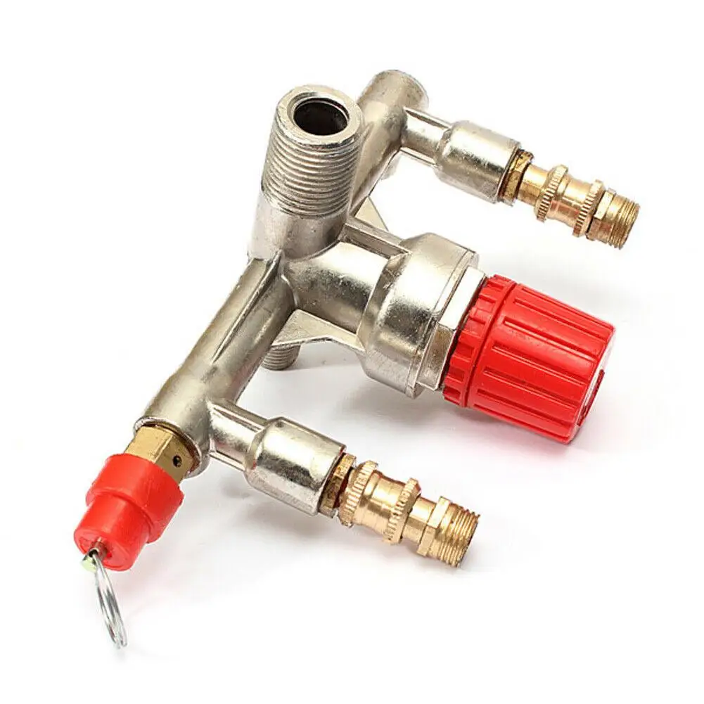 Aluminum Bracket Air Compressor Switch Pressure Release Valve Pump Parts Kit Aluminum Bracket Push-Pull Valves Safety Valve afbeelding