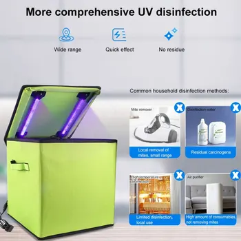 

Portable UV Ozone Sanitizer Box Germicidal Sterilizer Bag LED Disinfection Cleaner for Mask Phone Gloves Bottle Toys