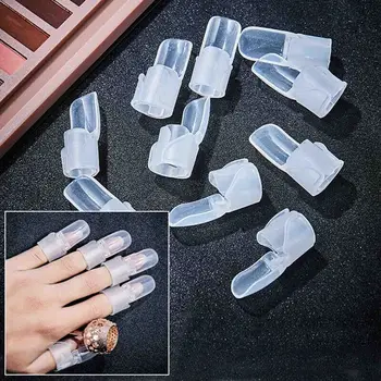 Billige 10Pcs Professional Nützliche Nail Art Maniküre Aufkleber Tipps Finger Abdeckung Polnisches Schild Beschützer Nägel Fall Salon Werkzeuge Set