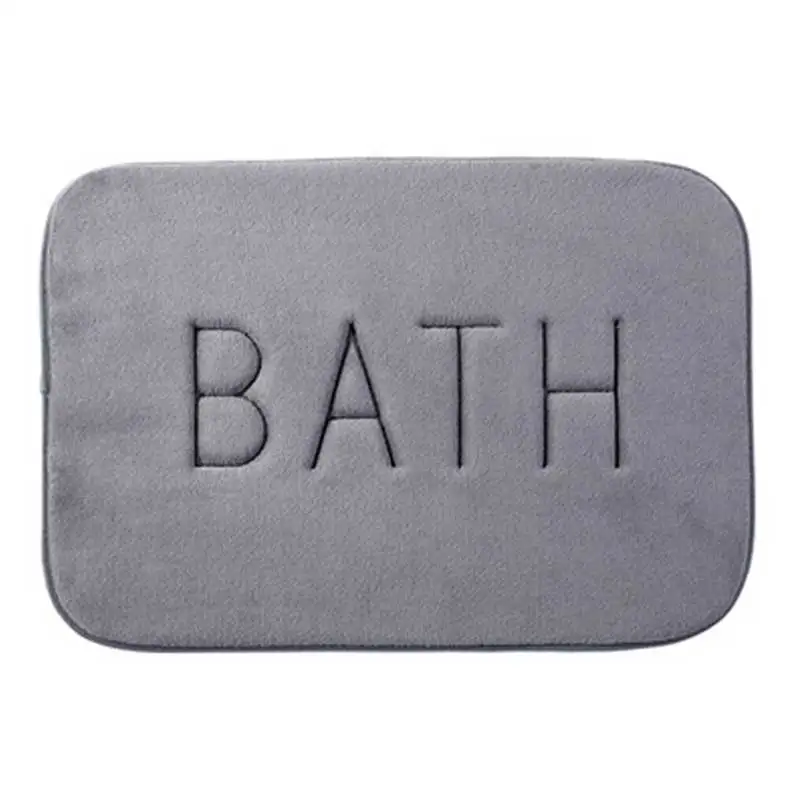 A4 Water Absorption Bath Mat Bathroom Rug Coral Fleece Bathroom Doormat Kitchen Door Floor Mat Carpet - Цвет: A4