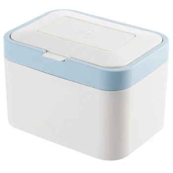 

7.5KG Large Kitchen Rice Storage Box Grain Container Plastic Flour Rice Boxes Dust-Proof Kitchen Organizer Blue