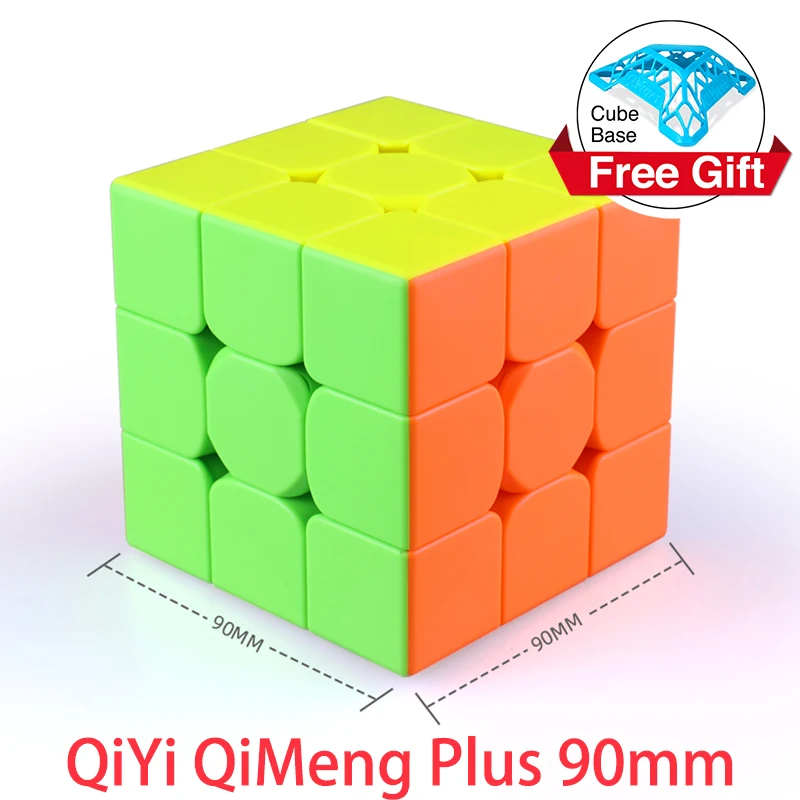 

QiYi QiMeng Plus 3x3 90mm Stickerless Magic Cube Big 3x3x3speed cube 9cm antistress cubes Learning Educational Puzzle Cubes Toys