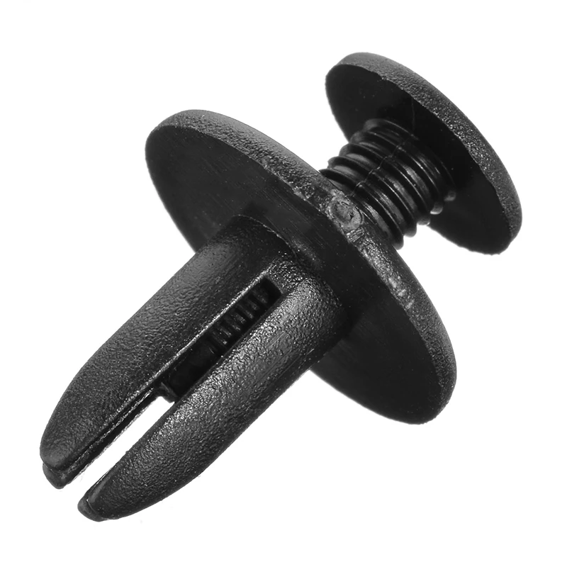 50pcs Car Bumper Fastener Plastic Rivets Trim Clip Fastener 6mm Auto Door Trim Panel Bumpers Grills Side Clips
