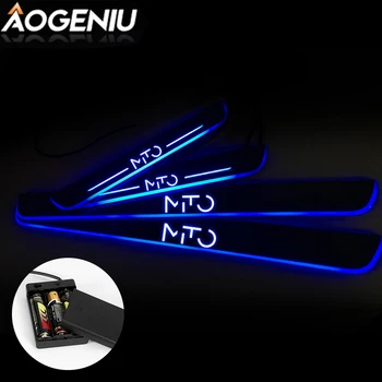 

LED Door Sill Scuff Plate Acrylic Compatible For ALFA ROMEO MiTo 2008-2020 Moving Light Customize Pedal Exterior Car Accessories